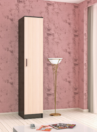 Шкаф-пенал Лагуна, Венге/ Дуб молочный 