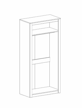 Шкаф 2х-дверный Даллас 