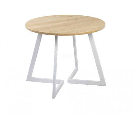 Стол круглый Гермес 1050 опора белая 