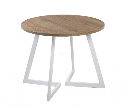 Стол круглый Гермес 1050 опора белая 