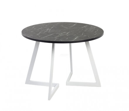 Стол круглый Гермес 1050 опора белая 